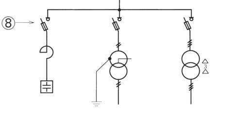 電気工事士１種 限流ヒューズ付高圧交流負荷開閉器の回路記号と略語 H22年度問48 ふくラボ電気工事士
